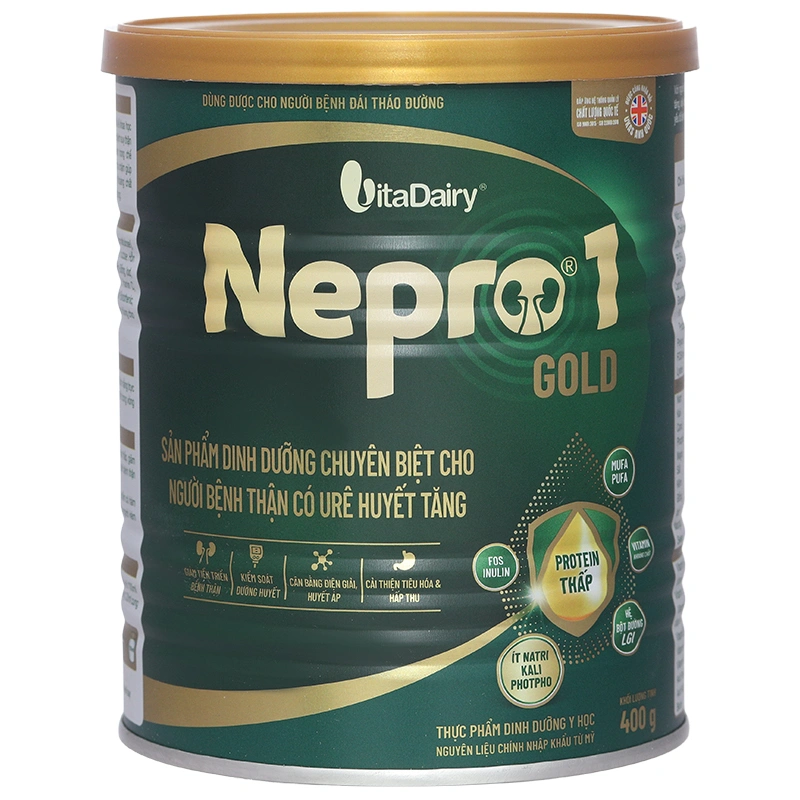 Sản phẩm dinh dưỡng chuyên biệt cho người bệnh thận có ure huyết tăng Nepro 1 gold - 2